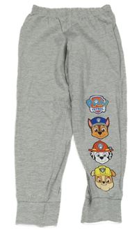 Šedé melírované pyžamové kalhoty s PAW PATROL nickelodeon