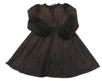 Černo-bronzové šaty PRIMARK