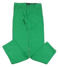 Nové - zelené slim fit rifle s kaktusem Mayoral