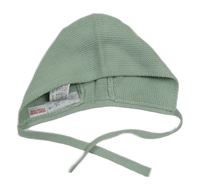 Světleolivová zavazovací čepice ZARA