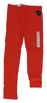 Červené teplákové zateplené legíny St. Bernard