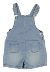 Světlemodré teplákové riflové laclové kraťasy PRIMARK