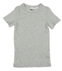 Svetlosivé melírované tričko H&M