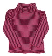 Tmavorůžovo/šedý pruhovaný rolák lupilu