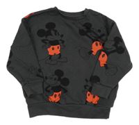 Tmavosivá oversize mikina s Mickey PRIMARK