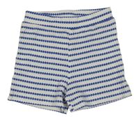 Bílo-námořnicky modré pruhované/vzorované kraťasy PRIMARK