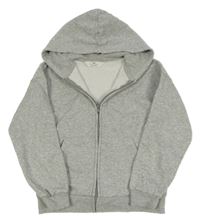 Sivá melírovaná prepínaci mikina s kapucňou H&M