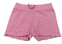 Ružové rebrované bavlnené kraťasy zn. Primark