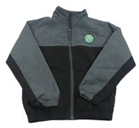 Tmavošedo-černá šusťáková fotbalová bunda - Celtic