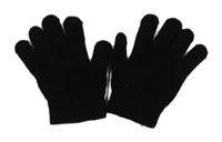 Černé prstové rukavice