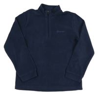 Tmavomodrá fleecová funkčná mikina Benger