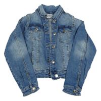 Modrá riflová crop bunda Denim Co.