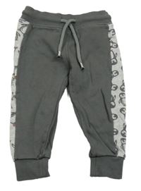 Tmavošedo-sivé tepláky s tučňáky Liegelind