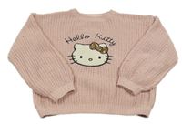 Ružový sveter s Hello Kitty s flitrami H&M
