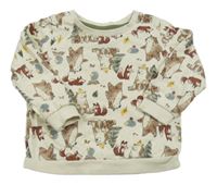 Béžová mikina s lesními zvířaty So Cute