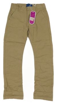 Nové - Pískové plátěné chino kalhoty Bluezoo