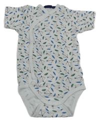 Bílé zavinovací body s luky a pírky Impidimpi