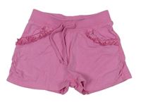 Růžové kraťasy s kanýrky Matalan