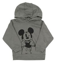 Sivá mikina s Mickeym a kapucňou Primark