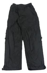 Černé šusťákové funkční kalhoty s logem Karrimor