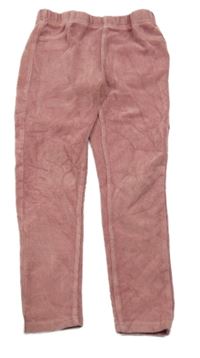 Starorůžové žebrované tregíny s kapsami M&S