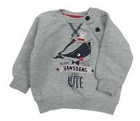 Sivá mikina s obrázkom Early Days