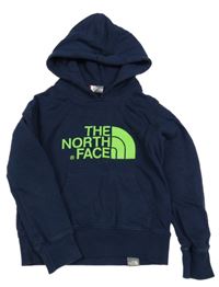 Tmavomodrá mikina s logem a kapucí The North Face