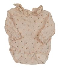 Svetloružové vzorované body s golierikom Pep&Co