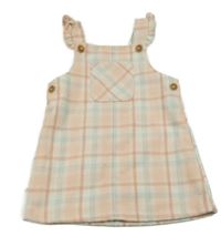 Svetloružová -mintové kockované na traké šaty Nutmeg