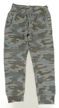 Šedo-modré army tepláky F&F