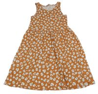 Hnedé vzorované šaty H&M