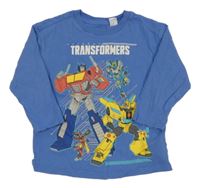 Modré triko s Transfomers H&M