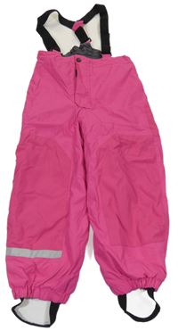 Růžové šusťákové oteplovačky s kšandami H&M