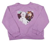 Fialová mikina s Frozen H&M