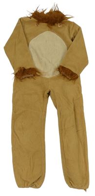 Kostým - Pískový chlupatý overal - lev