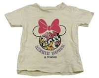 Biele tričko s Minnie a kamarády Primark