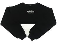 Čierna crop mikina s nápisom zn. New Look