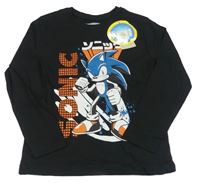 Čierne tričko so Sonicem Primark