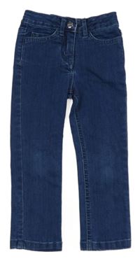 Tmavomodré skinny rifle