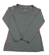 Sivo-fialové funkčné tričko Crane