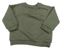 Khaki vzorovaná mikina s líškou Tu