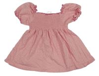 Ružové kvetované šaty