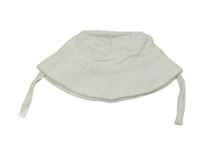 Biely mušelínový klobúk s uškami George