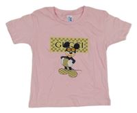 Ružové tričko s Mickeym