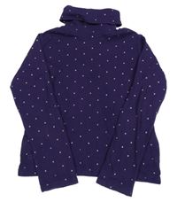 Tmavofialový bodkovaná ý rolák