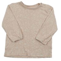 Svetloružové kvetované tričko Topomini