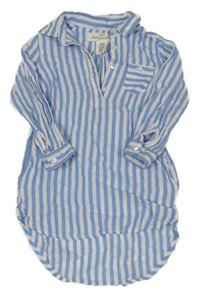 Bílo-modré pruhované šaty H&M