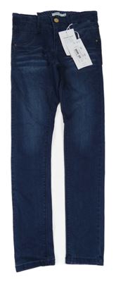 Nové - Tmavomodré elastické skinny rifle Name it