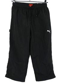 Dámské černé šusťákové outdoorové capri kalhoty Puma 