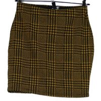 Dámska čierno-žltá kockovaná minisukňa New Look